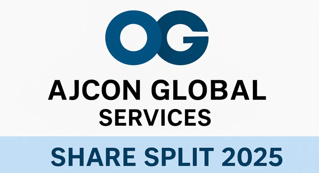 Ajcon Global Services share split 2025